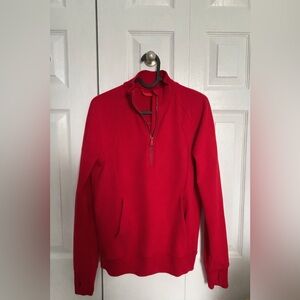 Lululemon Scuba Pullover Red Half-Zip Sweatshirt Size 4